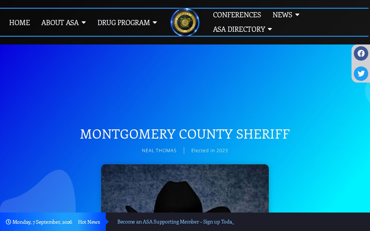 Arkansas Sheriffs Association Montgomery County listing